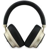 Căști Guess Wireless Headphones 4G Gold Script Metal, Bluetooth 5.4, Microfon integrat, ENC, 300mAh, Negre