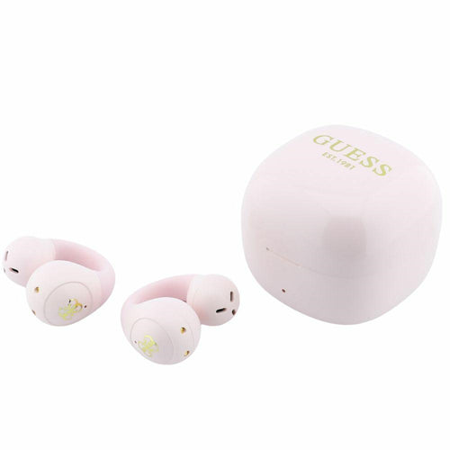 Căști wireless Guess Mini Classic, Open-ear, Bluetooth, TWS, Sport Design, Roz