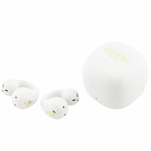 Căști wireless Guess Mini Classic, Open-ear, Bluetooth, TWS, Sport Design, Albe