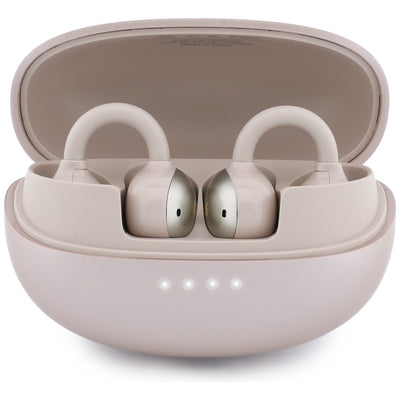 Căști wireless Guess Metalic Finish Electroplated Parts Classic, Bluetooth 5.4, 300mAh, Roz