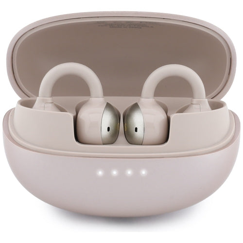 Căști wireless Guess Metalic Finish Electroplated Parts Classic, Bluetooth 5.4, 300mAh, Roz