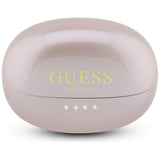 Căști wireless Guess Metalic Finish Electroplated Parts Classic, Bluetooth 5.4, 300mAh, Roz