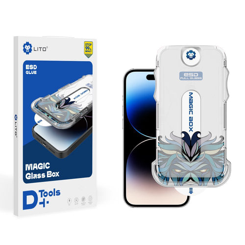 Folie de protectie pentru iPhone 16, Lito Magic Glass Box D+ Tools