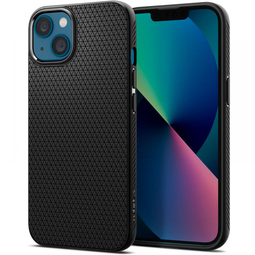 Husa pentru iPhone 13, Spigen Liquid Air (ACS03519), negru