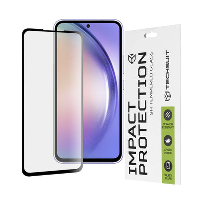 Folie de protectie pentru Samsung Galaxy A54, Techsuit 111D Full Cover / Full Glue Glass