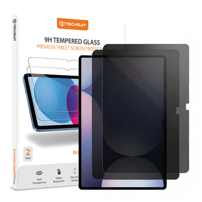 Folie tableta pentru Samsung Galaxy Tab S9 Plus / S9 FE Plus / S10 Plus, Techsuit ArmorGlass CrystalHD, Privacy, set 2 bucati