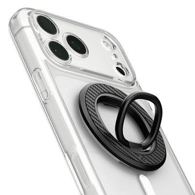Suport magnetic auto Spigen O-Mag OM106, rotire 360 grade, Negru