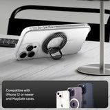 Suport magnetic auto Spigen O-Mag OM106, rotire 360 grade, Negru