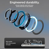 Suport magnetic auto Spigen O-Mag OM106, rotire 360 grade, Negru