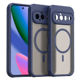 Husă pentru Google Pixel 11, Techsuit HaloFrost II MagSafe, Bleumarin