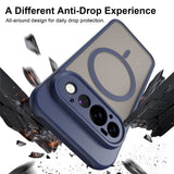 Husă pentru Google Pixel 11 Pro, Techsuit HaloFrost II MagSafe, Bleumarin