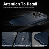 Husă pentru Honor 600 Smart, Techsuit Carbon Silicone, Albastră