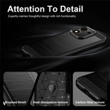 Husă pentru Honor 600 Smart, Techsuit Carbon Silicone, Neagră