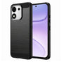 Husă pentru Honor 600 Smart, Techsuit Carbon Silicone, Neagră