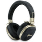 Căști wireless Guess Metal 4G Script Logo, Bluetooth, ENC Technology, Over-Ear, Eco Leather, Negre