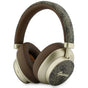 Căști Guess 4G Gold Script Metal, Bluetooth 5.4, Microfon integrat, ENC, 300mAh, Maro