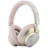 Căști Guess 4G Gold Script Metal, Bluetooth 5.4, Microfon integrat, ENC, 300mAh, Roz