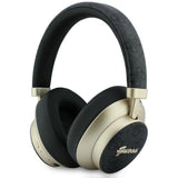 Căști Guess Wireless Headphones 4G Gold Script Metal, Bluetooth 5.4, Microfon integrat, ENC, 300mAh, Negre
