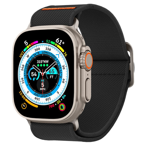 Curea pentru Apple Watch 6 44mm, Spigen Fit Lite Ultra (AMP05983), negru