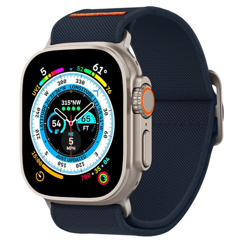 Curea pentru Apple Watch 6 44mm, Spigen Fit Lite Ultra (AMP05984), bleumarin
