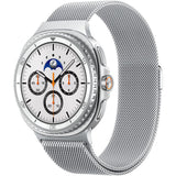 Curea smartwatch pentru Samsung Galaxy Watch9/Watch8 40mm/44mm/Watch8 Classic, Spigen Metal Fit, Argintie