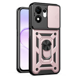 Husă pentru Honor 600 Smart, Techsuit CamShield Series, Roz-aurie
