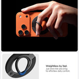 Suport de telefon cu inel, Spigen Phone Ring Dual Pop MagSafe S AMP11736, Magnetic, Silicon, Gri