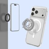 Suport de telefon cu inel, Spigen Phone Ring Dual Pop MagSafe S AMP11736, Magnetic, Silicon, Gri