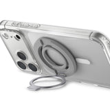 Suport de telefon cu inel, Spigen Phone Ring Dual Pop MagSafe S AMP11736, Magnetic, Silicon, Gri
