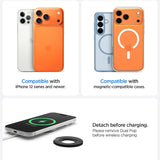 Suport telefon cu inel Spigen Phone Ring Dual Pop MagSafe S AMP11735, silicon, magnetic, Negru