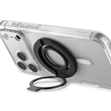 Suport telefon cu inel Spigen Phone Ring Dual Pop MagSafe S AMP11735, silicon, magnetic, Negru