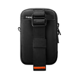 Husă telefon universală Spigen TinTap ZIP MagFit 2 cu MagSafe, portcard și clip de centură, Neagră