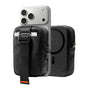 Husă telefon universală Spigen TinTap ZIP MagFit 2 cu MagSafe, portcard și clip de centură, Neagră