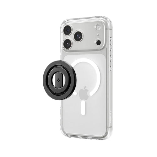 Suport telefon Spigen O-Mag OM108 Mag Fit+, rotire 360°, Negru