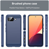 Husă pentru Google Pixel 10a, Techsuit Carbon Silicone, Albastră