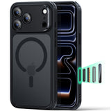 Husă pentru iPhone 17 Pro / iPhone 18 Pro, ESR Classic Hybrid HaloLock, Negru frost