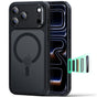 Husă pentru iPhone 17 Pro / iPhone 18 Pro, ESR Classic Hybrid HaloLock, Negru frost