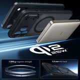 Husă pentru iPhone 17 Pro / iPhone 18 Pro, ESR Classic Hybrid HaloLock, Negru frost