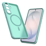 Husă pentru Samsung Galaxy S26 FE, Techsuit HaloFrost II MagSafe, Verde mentă