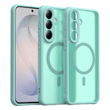 Husă pentru Samsung Galaxy S26 FE, Techsuit HaloFrost II MagSafe, Verde mentă