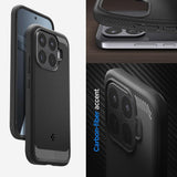 Husă pentru Xiaomi 17T Pro, Spigen Rugged Armor, Neagră