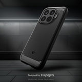 Husă pentru Xiaomi 17T Pro, Spigen Rugged Armor, Neagră