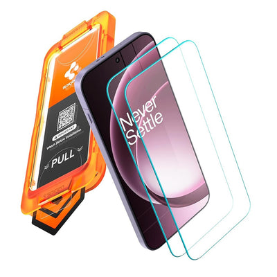 Folie telefon pentru OnePlus 15, Spigen Glas.tR Align Master S, set 2 bucăți, Transparentă