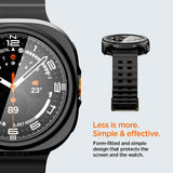 Husă pentru Samsung Galaxy Watch Ultra 2, Spigen Thin Fit 360, Neagră