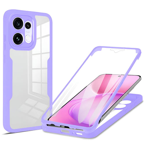 Husă pentru Oppo Reno16 F / Reno16 FS, Techsuit ColorVerse 360 Series cu Folie Protectoare, Mov