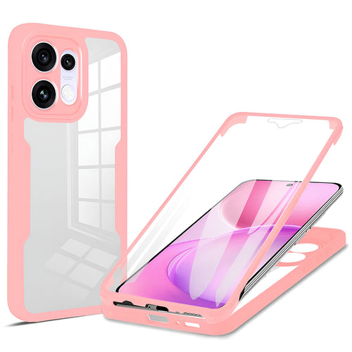 Husă pentru Oppo Reno16 F / Reno16 FS, Techsuit ColorVerse 360 Series cu folie protectoare, Roz