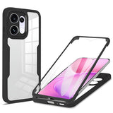 Husă pentru Oppo Reno16 F / Reno16 FS, Techsuit ColorVerse 360 Series cu folie protectoare, Neagră