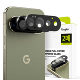 Folie telefon pentru Google Pixel 11 Pro, Ringke Camera Full Cover Glass, set 2 bucăți, Neagră