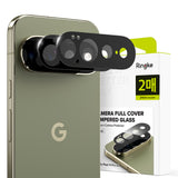 Folie pentru camera Google Pixel 11 Pro XL, Ringke Camera Full Cover Glass, pachet 2 bucăți, Neagră