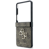 Husă pentru Samsung Galaxy Z Flip8, Guess Hardcase 4G Big Logo, Maro